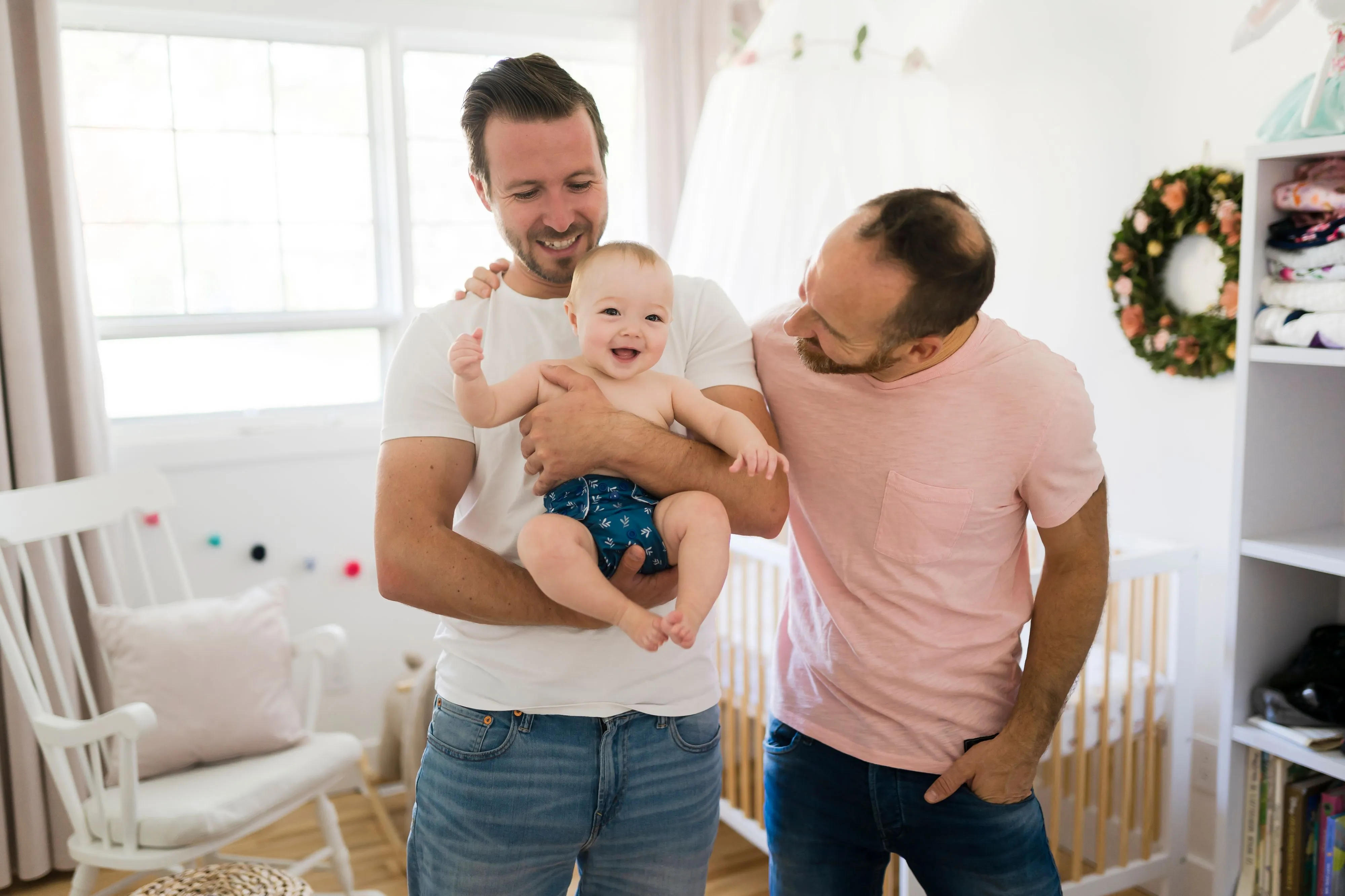 A joyful family moment.