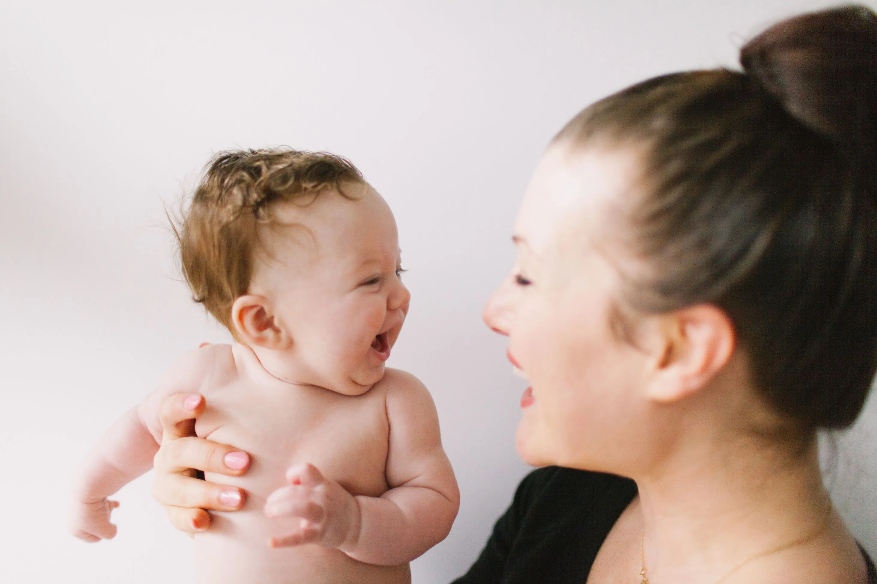 A joyful family moment.